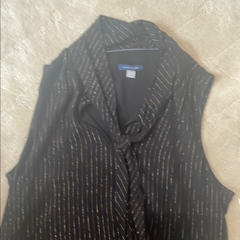 Tommy Hilfiger Black and Gold top with Subtle Sheen